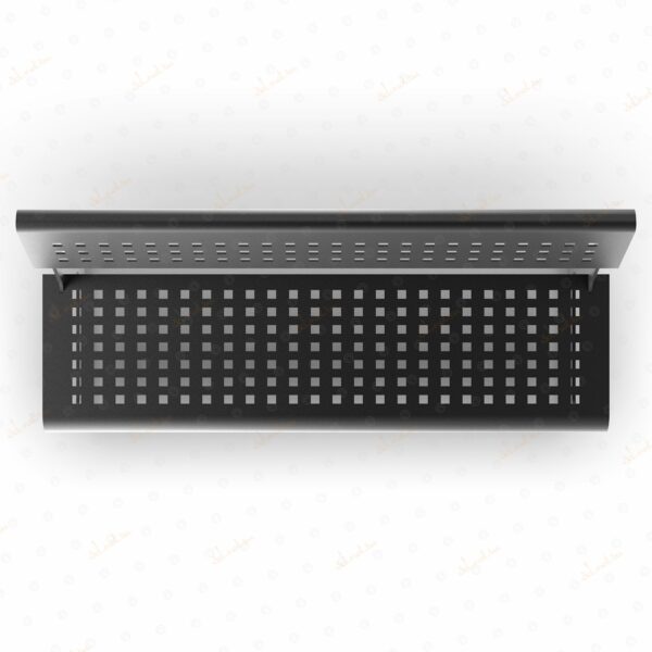 Bench perforated with back.4314