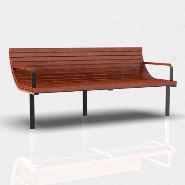 Bench with armrests.4380