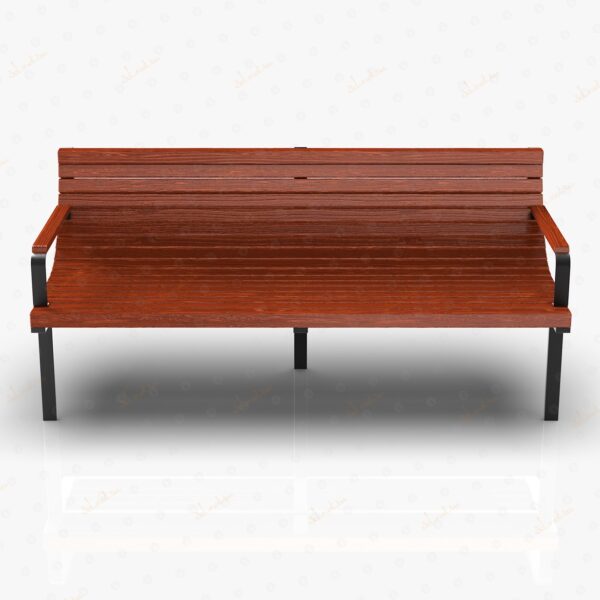 Bench with armrests.4381